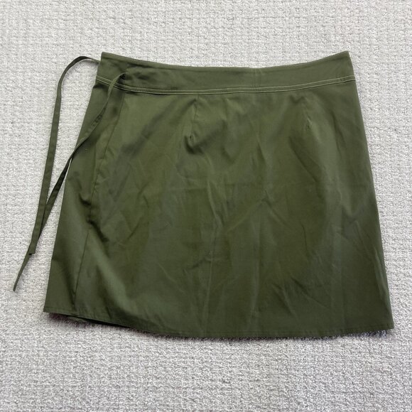 LOLE Sports Skirt Nylon Quick Dry / Water resistant Sz 10 Green Floral AOP - Picture 7 of 12